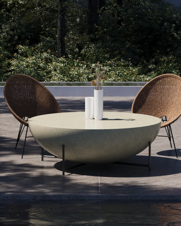 Round Concrete Coffee Table - Image 11