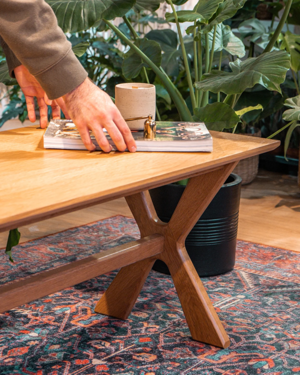 Minimalist Scandinavian Wooden Coffee Table - Image 8