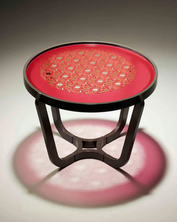 Bali Round Colored Glass Coffee Table - Image 7