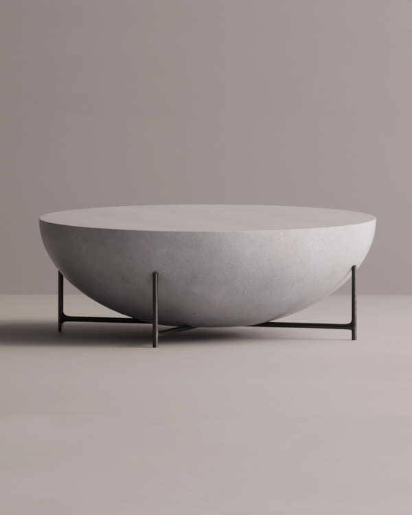 Round Concrete Coffee Table - Image 6