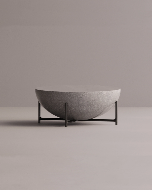 Round Concrete Coffee Table - Image 4