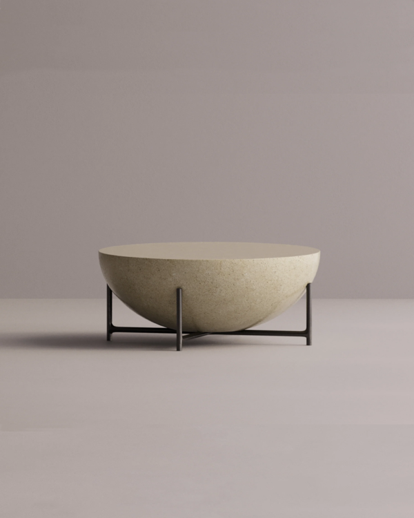 Round Concrete Coffee Table - Image 2