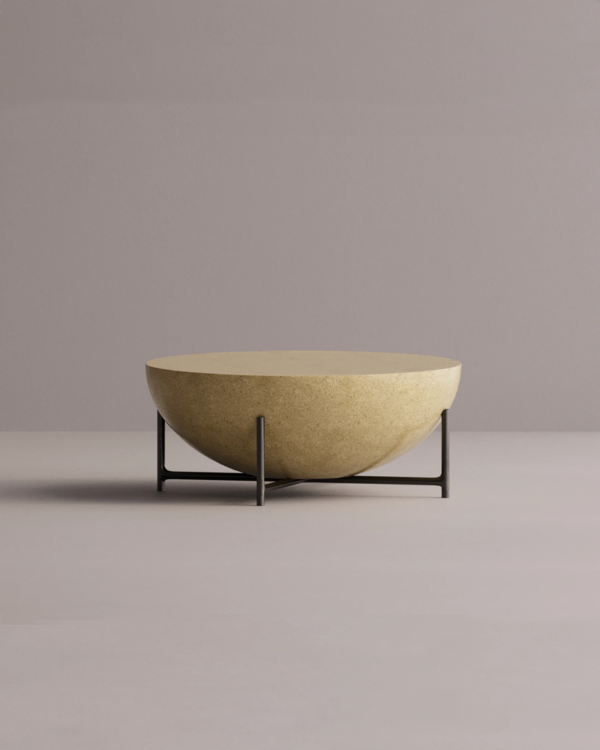 Round Concrete Coffee Table - Image 8