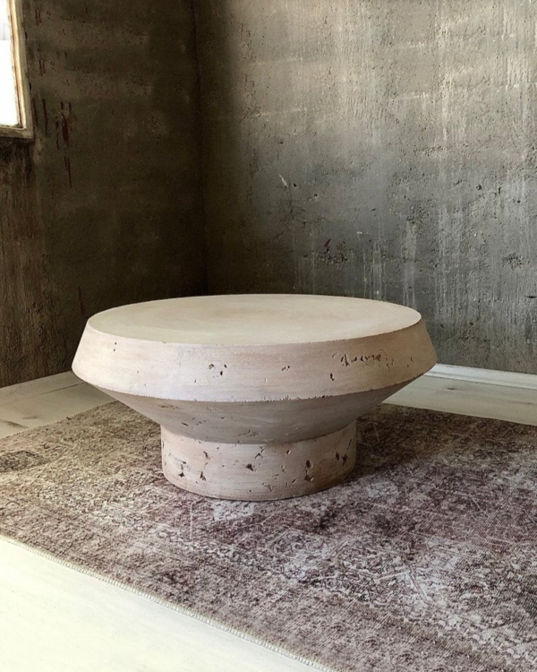 Travertine Look Center Table