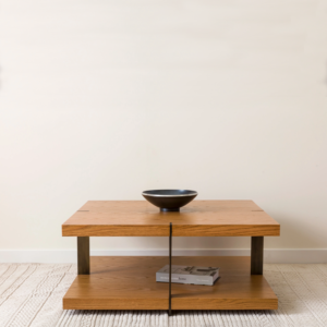 Square and Rectangular Wooden Coffee Table