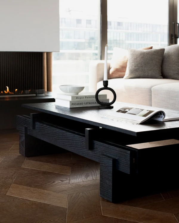 Modern Wooden Coffee Table - Image 6