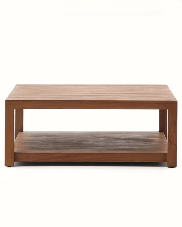 Handmade Wooden Square Coffee Table - Image 2